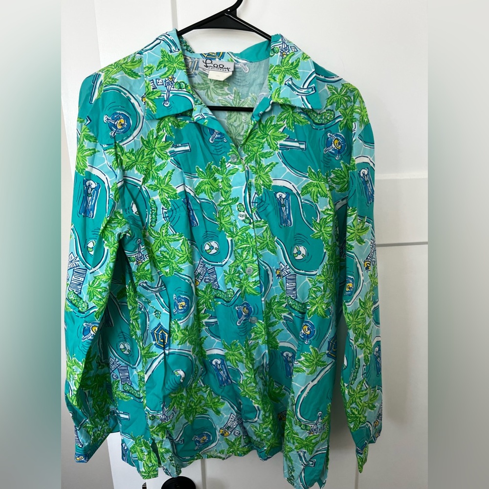 Lilly Pulitzer white label women’s size medium button down